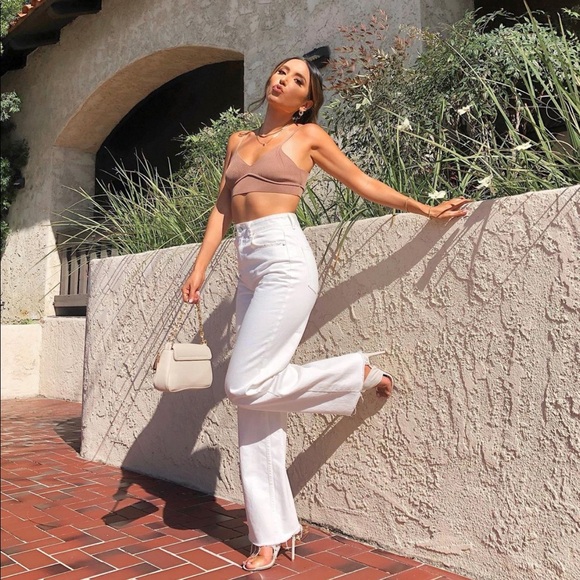 Miss Lola Tops - Brown bra top
